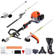 Load image into Gallery viewer, SucceBuy Gas Hedge Trimmer 2 Cycle Gas Power Handheld Hedge Trimmer Weed Eater with Protective Gear Set for Trimming Shrub Bush
