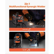 Load image into Gallery viewer, Amocart MIG Welder 130A 2-in-1 Flux Core Weding Machine Portable Mig Welder with Inverter Technology Digital Display Screen
