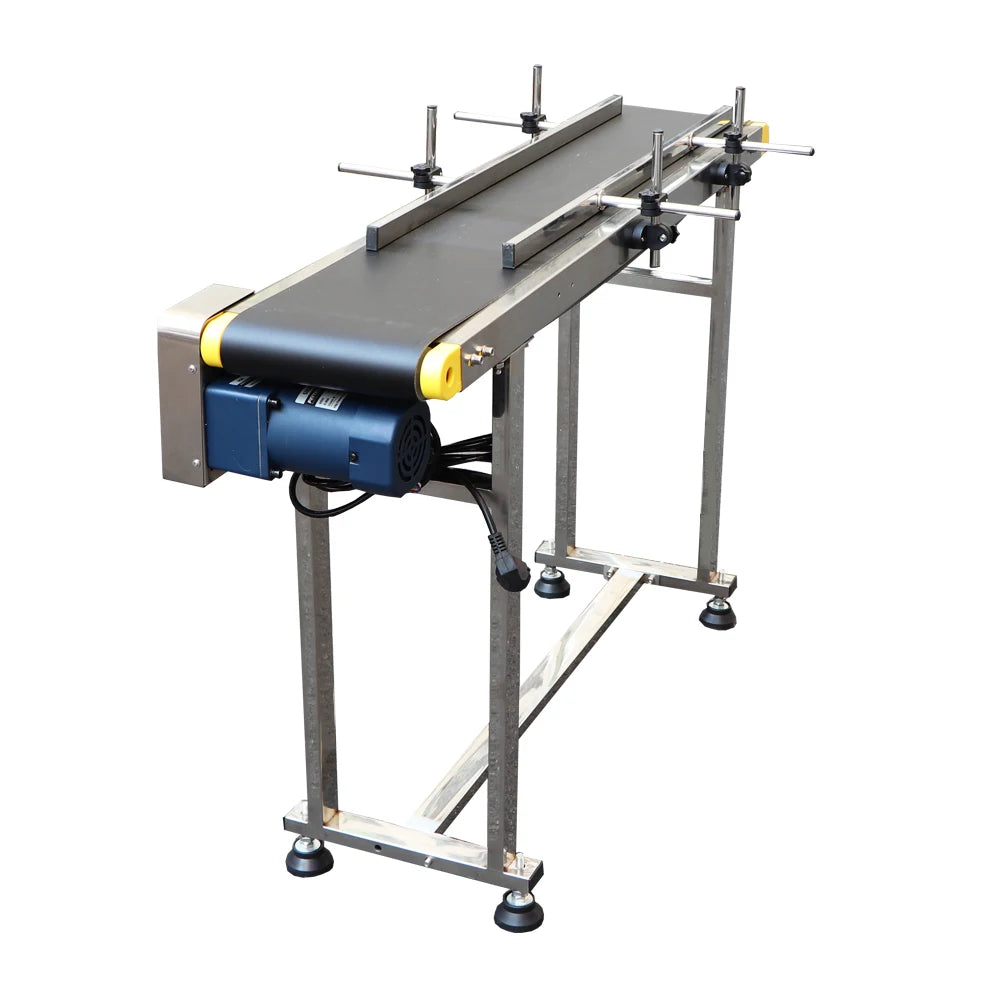 1500MM 1200MM 1000MM 750mm Steel Conveyor Belt Machine 200-500mm Width Adjustable Guardrail for Automatic Electrical Industrial