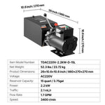Amocart Hydraulic Pump Power Unit 10 Qt/15 Qt Single Acting Hydraulic Unit 6.3 L/min Oil Flow for Dump Truck Auto Repair Garage