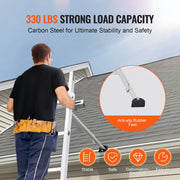 Load image into Gallery viewer, SucceBuy Ladder Stabilizer Adjustable Feet Extension Ladder Standoff Heavy Duty Wall Ladder Accessories for Gutter Easy to Use - AMOCART
