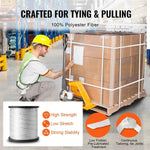 Amocart Polyester Pull Tape Mule Flat Rope Printed Webbing Cable Pulling Tape for Packaging Gardening Electrical Conduit Work