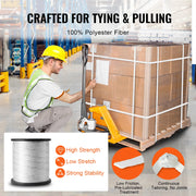 Load image into Gallery viewer, SucceBuy Polyester Pull Tape Mule Flat Rope Printed Webbing Cable Pulling Tape for Packaging Gardening Electrical Conduit Work

