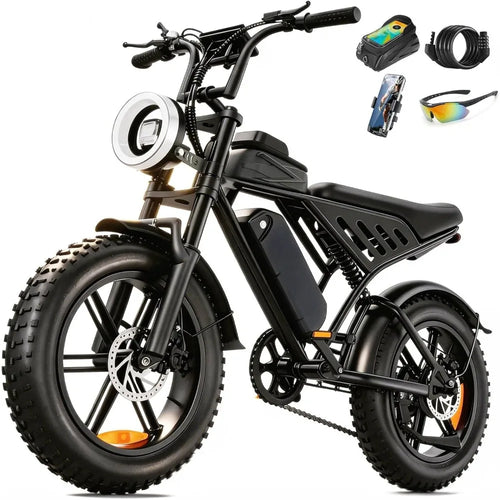 Electric Bike for Adults, 1500/2000W Peak 33/40MPH E-Bike 60/80Miles with NFC & Password Unlock, 48V 15/25Ah Removable Custom