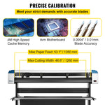 Amocart 53"/34"/28"4MB Semi-Automatic Cutter Vinyl Cutting Plotter Machine Laser Positioning 3 Interface W/ SIGNMASTER Software