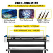 Charger l'image dans la visionneuse de galerie, Traceur de découpe de vinyle semi-automatique SucceBuy 53"/34"/28" 4 Mo avec positionnement laser et 3 interfaces, logiciel SIGNMASTER inclus
