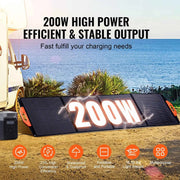 Load image into Gallery viewer, SucceBuy Portable Monocrystalline Solar Panel Foldable ETFE Charger Efficiency Panel Waterproof for Power Station Camping Hiking
