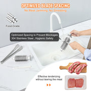Load image into Gallery viewer, SucceBuy 17inch 54 Blades Commercial Meat Tenderizer 450W Electric Meat Tenderizer Machine for Pork Chicken Fish
