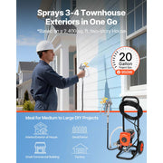 Load image into Gallery viewer, SucceBuy Stand Airless Paint Sprayer High Pressure Sprayer with Cart Cleaning Brush Hose Extension Rod Nozzles Paint Machine
