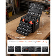 Load image into Gallery viewer, Amocart Mechanics Tool Set SAE and Metric Socket Set Wrenches Screwdriver Bits Accessories and Storage Case for Cars Repair

