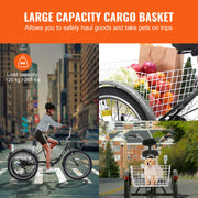Bild in Galerie-Viewer laden, SucceBuy 20inch 7 Speed Adult Tricycles Bike Adult Trikes 3-Wheeled Bicycles Carbon Steel Cruiser Bike with Basket
