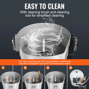 Load image into Gallery viewer, SucceBuy Electric Vegetable Slicer 4 in 1 Multifunctional Food Cutter Vegetable Chopper for Slicing Shredding Dicing Slitting - AMOCART
