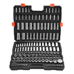 SucceBuy Socket Set 3/8 & 1/4 & 1/2 in Drive Socket Tool Set SAE and Metric Chrome Plated CR-V Alloy Steel for Automotive Repair