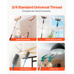 Amocart Telescopic Extension Pole Multi-Purpose Extendable Pole Sturdy Aluminum Alloy Paint Pole Extension Reach Roller Stick