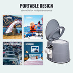 Amocart Portable Toilet for Camping Porta Potty with 1.3G Detachable Inner Bucket Travel Toilet for Outdoor Camping Travel