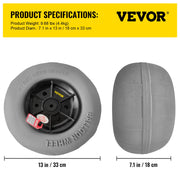 Load image into Gallery viewer, SucceBuy Beach Balloon Wheels 13" Replacement Sand Tires TPU Cart Tires for Kayak Dolly Canoe and Buggy w/ Free Air Pump 2-Pack
