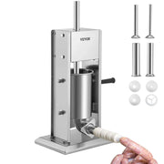 Load image into Gallery viewer, SucceBuy Manual Sausage Stuffer 5LBS/3L Capacity Two Speed 304 Stainless Steel Vertical Sausage Stuffer Sausage Filling Machine
