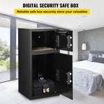 SucceBuy 33" Double Door Safe Deposit Box Secret Hidden Piggy Bank Steel Separate Storage Space Electronic Lock for Office Home
