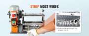 Bild in Galerie-Viewer laden, Amocart Electric Wire Stripping Machine Cable Stripper Peeler 750W 1.5-32mm 10 Channels Acrylic+Aluminum Scrap Copper Recycling
