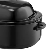Charger l'image dans la visionneuse de galerie, Amocart Electric Roaster Oven 24 QT Turkey Roaster Oven with Self-Basting Lid 1450W Roaster Oven Defrost&amp;Warm Function black
