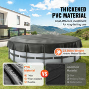 Load image into Gallery viewer, Amocart 18/15Ft Round Pool Cover Solar Covers for Above Ground Pools Safety Pool Cover with Drawstring Design Black
