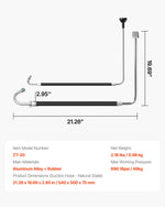 SucceBuy Suction Hose Tube and Reflux Line Sets AluminumAlloy an Rubber SuctionHose and Reflux Line Set Paint Sprayers Tool Part