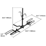 Amocart Hitch Mount Bike Rack, 2/4-Bike Platform Style 80/160/150 LBS Bike Rack Hitch Titling and Folding Bike Carrier for Car