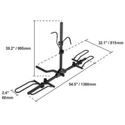 Load image into Gallery viewer, Amocart Hitch Mount Bike Rack 2-Bike Platform Style 80 LBS Max Capacity for 1.25-/2-inch Receiver Bike Carrier for Car
