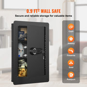 Load image into Gallery viewer, SucceBuy Tall Wall Safe 3/4Tier Hidden Wall Safe with Keypad Q235 Cold-Rolled Steel In Wall Safe for Money Jewelry Passport Home - AMOCART
