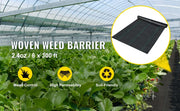 Charger l'image dans la visionneuse de galerie, SucceBuy Landscape Fabric 6ftx300ft Geotextile Fabric Durable Heavy Duty 1.5oz Ground Cover Woven For Commercial Greenhouse Yard

