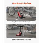 SucceBuy Dirt Bike Lift Stand, 1200lbs Motorcycle Jack Lift Stand and Hydraulic Lift Stand Adjustable Height for Dirtbike Repair