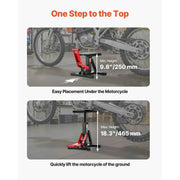 Load image into Gallery viewer, Amocart Dirt Bike Lift Stand, 1200lbs Motorcycle Jack Lift Stand and Hydraulic Lift Stand Adjustable Height for Dirtbike Repair
