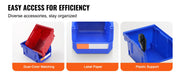 Bild in Galerie-Viewer laden, SucceBuy Storage Bin 24pcs Stackable Organizer Bin 5x4*3inch Freestanding Tiered Shelf for Garage Hanging Stacking Container
