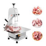 Amocart 650W 1100W 1800W Commercial Electric Meat Bandsaw Stainless Steel Countertop Bon-e Sawing Machine for Rib Pork Beef