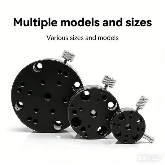 R-Axis Precision Rotary Displacement Stage, High Precision Knob Feed Type, Replacement for MSM Series REG25/40/60