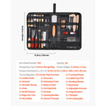Amocart 38/59/61/72/92PCs Leather Working Tools Kit Leather Craft Tools Storage Bag Engraving Punching Sewing Stamping Tools