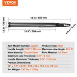 Amocart Blacksmith Tongs 18” V-Bit Bolt Tongs Wolf Jaw Tongs Z V-Bit Tongs and Gripping Tongs Carbon Steel Forge Tongs