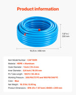 Amocart Air Compressor Line Kit 3/4" HDPE-Aluminum Compressed Air Piping System Compressed Line Tubing Kit for Garages Workshop