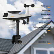 Load image into Gallery viewer, Professional Wi-Fi Wireless Weather Station with 7-in-1 Outdoor Weather Sensor, Large Full-Color LCD, 433MHz, 300ft Range, App
