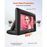 【Upgraded】Amocart 14/15/16/18/20 FT Inflatable Projector Screen with 120W Air Blower Projector Screen for Outdoor Theater Theme