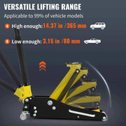 Load image into Gallery viewer, Amocart Car Jack 1.5-3T Floor Jack Aluminum&amp;Steel Racing Jack W/ Single Pistons Quick Lift Pump Tire Change Lifting Repair Tool
