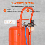 Amocart 5/10/20 Gallon Sand Blaster 60-110 PSI Portable Air Sandblaster Kit w/ Oil-Water Separator for Paint Stain Rust Removal