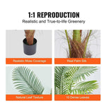 Amocart Artificial Palm Tree 4/5/6 FT Faux Plant Secure PE Material & Anti-Tip Tilt Protection Low-Maintenance Plant for Home