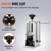 Load image into Gallery viewer, SucceBuy Manual Wire Stripping Machine Portable Aluminum Frame 11.5-25mm 11.5-38mm Wire Peeler for Cable Scrap Copper Recycling - AMOCART
