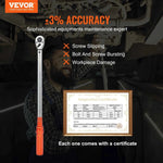 SucceBuy 1/2" 1/4" 3/8" Mechanical Torque Wrench Set Precision Pointer Hand Tools Torque Wrench Workshop Car Repair Tool