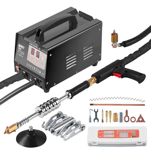 SucceBuy Stud Welder Dent Repair Kit 3KW Car Dent Puller w/ Auto/Manual Welding 7 Versatile Modes Auto Body Spot Welding Machine