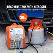 Load image into Gallery viewer, SucceBuy 30 lb Refrigerant Recovery Tank 400 psi Portable Cylinder Tank with Y-Valve for Liquid/Vapor Recovery Can for R22/R134A
