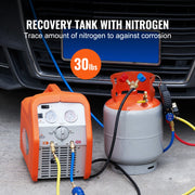 Load image into Gallery viewer, SucceBuy 30 lb Refrigerant Recovery Tank 400 psi Portable Cylinder Tank with Y-Valve for Liquid/Vapor Recovery Can for R22/R134A
