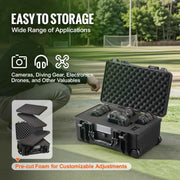 Charger l'image dans la visionneuse de galerie, SucceBuy Valise Rigide Résistante aux Intempéries Boîte de Protection Robuste avec Mousse Prédécoupée pour Voyages, Chasse, Militaire, Tactique, Appareils Photo
