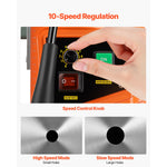 SucceBuy 1300/1550W Drilling Machine Magnetic Drill Portable Electric Mag Drill Press 0-500 RPM Variable Speed for Metal Surface